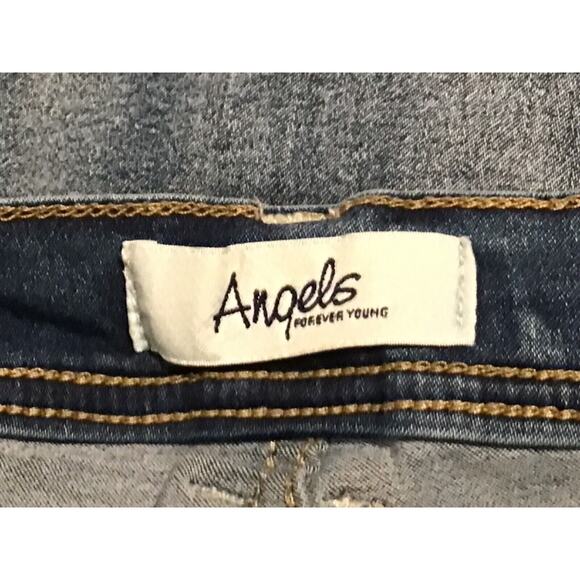 Angels Forever Young Women’s Jeans Size 12 Lightly Bleached Blue Wash Casual - Picture 2 of 3